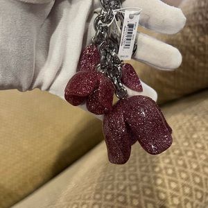 Coach key chain and bag charm